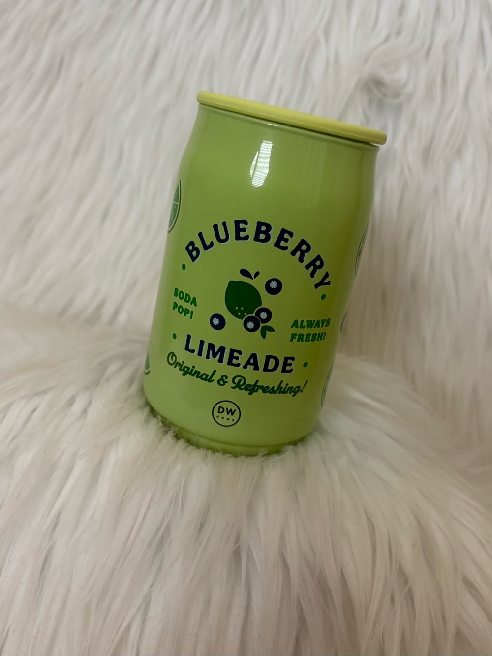 HTF DW Home Blueberry Limeade Soda Can Candle